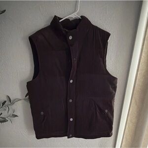 Blank NYC Quilted Vest in Dark Brown
